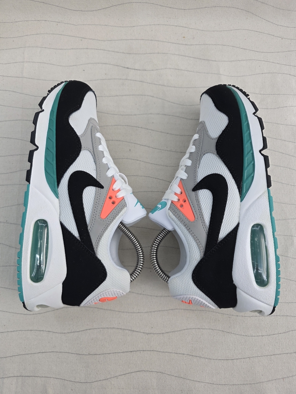 Nike Womens Air Max Correlate White Black New Green White Shoes 511417-136 Sz 7 - Picture 10 of 13